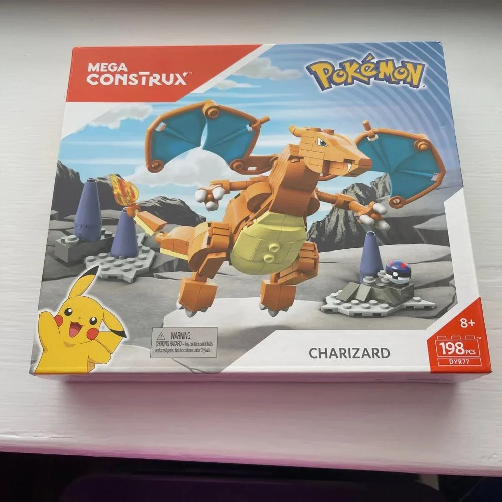 New Mega Construx Pokemon Charizard Kit DYR77 Some Box Damage